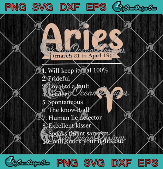 Aries March 21 To April 19 Will Keep It Real 100 Prideful