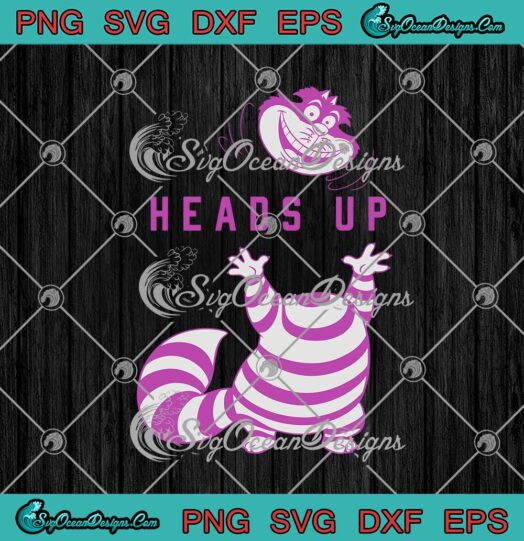 Disney Alice In Wonderland Cheshire Cat Heads Up