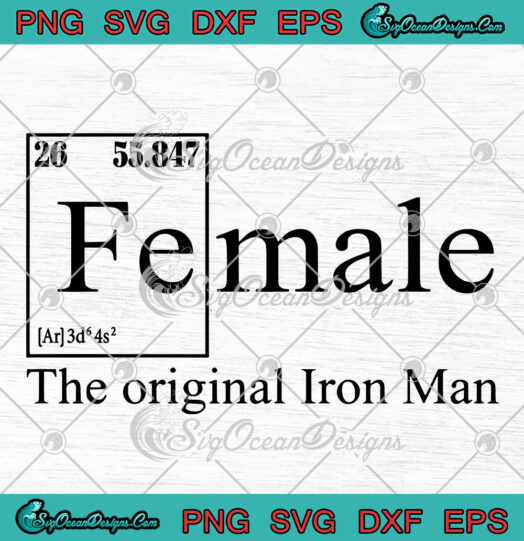 Female The Original Iron Man svg