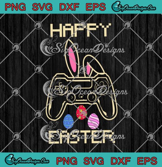 Happy Easter Video Game Easter Bunny Gaming Controller Gamer