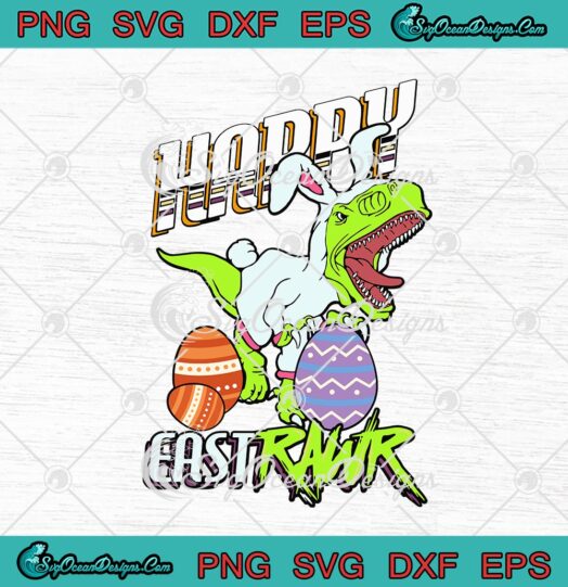 Happy Eastrawr Easter T Rex Dinosaur Easter Bunny Eggs