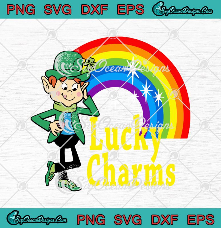 Lucky Charms Lucky The Leprechaun St. Patrick's Day SVG PNG EPS DXF