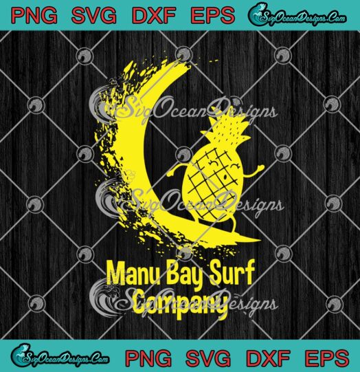 Manu Bay Surf Company New Zealand Gold Surfing Pineapple