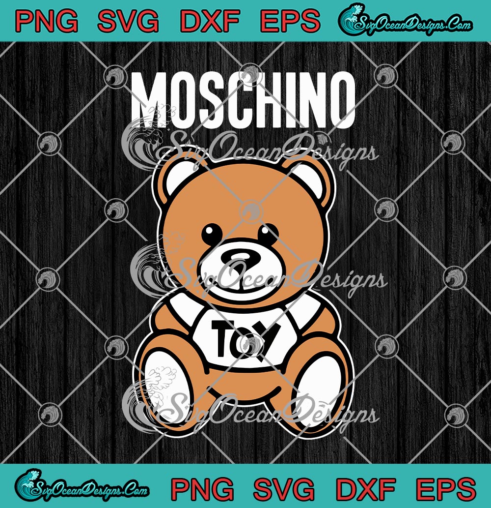 Moschino Teddy Bear SVG PNG EPS DXF Cricut Cameo File Silhouette Art ...