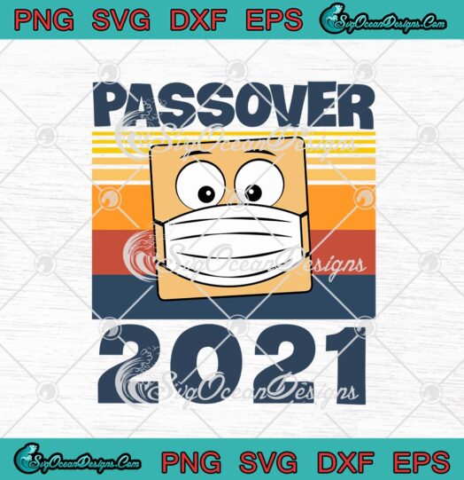 Passover 2021 Matzo Matzah Wearing Face Mask Passover Seder Vintage
