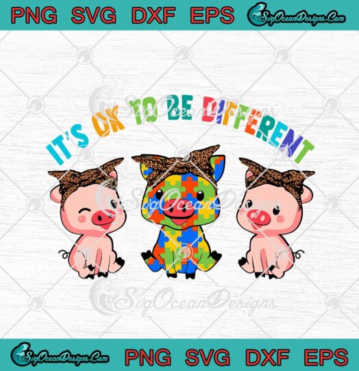 Pigs Its Ok To Be Different Pig Puzzle Autism
