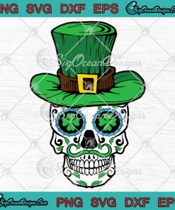 Sugar Skull Saint Patricks Day PNG