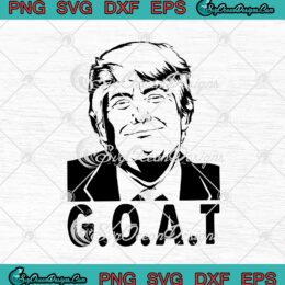 Trump Goat Funny Donald Trump SVG PNG EPS DXF Cricut Cameo File Silhouette Art