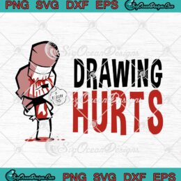 Zogi Corp Drawing Hurts SVG PNG EPS DXF Cricut Cameo File Silhouette Art