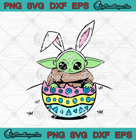 Bunny Baby Yoda Easter Egg Happy Easter 2021