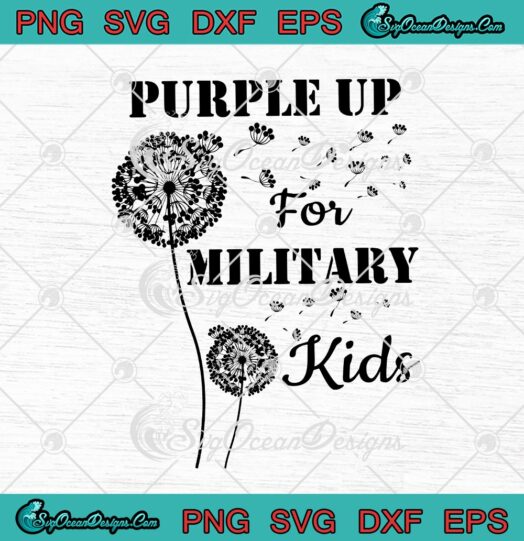 Dandelion Purple Up For Military Kids