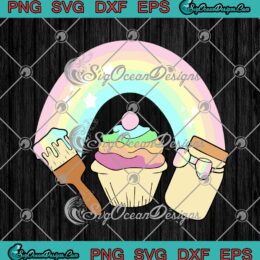 Rainbow Ice Cream Moriah Elizabeth SVG PNG EPS DXF Cricut Cameo File Silhouette Art