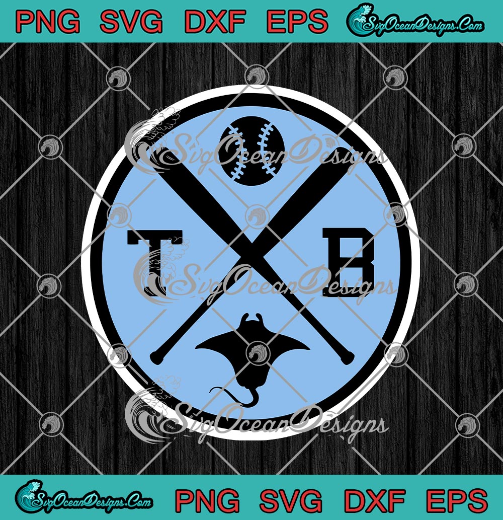 TB Tampa Bay Rays American Professional Baseball Team SVG PNG EPS DXF  Cricut Cameo File Silhouette Art