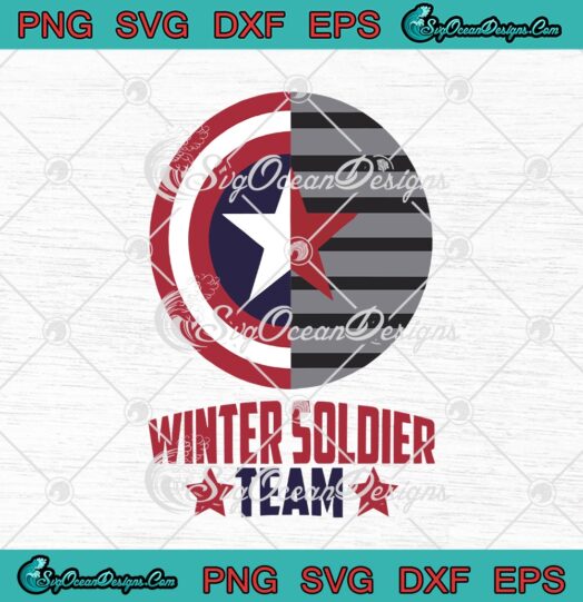 Winter Soldier Team Captain America Shield Logo