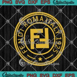 Fendi Roma Italy 1925 SVG PNG EPS DXF Cricut Cameo File Silhouette Art