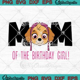 Funny Birthday Party SVG with playful mom and daughter theme.