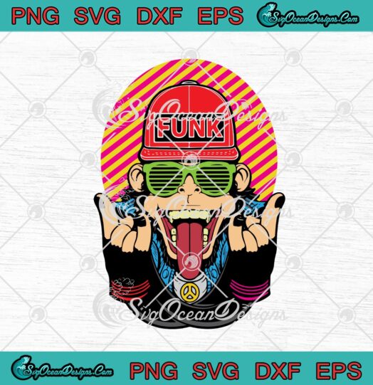 Monkey Funk Funky Monkey Hip Hop Brand Creative svg cricut