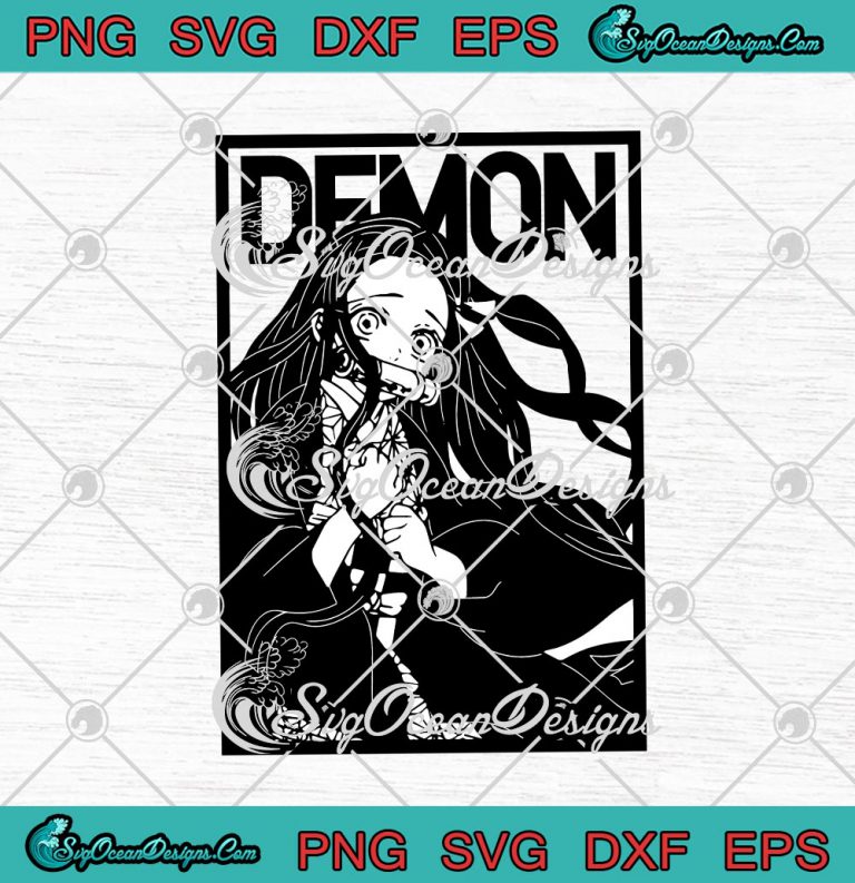 Nezuko Kamado Demon Slayer Kimetsu No Yaiba SVG PNG EPS DXF - Japanese ...