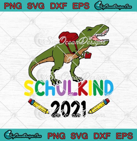 Schulkind 2021 Kinder Schulkind Geschenk T Rex Dino Dinosaurier Einschulung svg cricut
