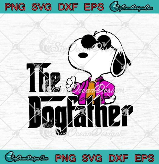 Snoopy The Dogfather Funny Fathers Day svg cricut