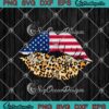 American Flag Leopard Lips 4th Of July USA Independence Day Patriotic SVG PNG EPS DXF Cricut Cameo File