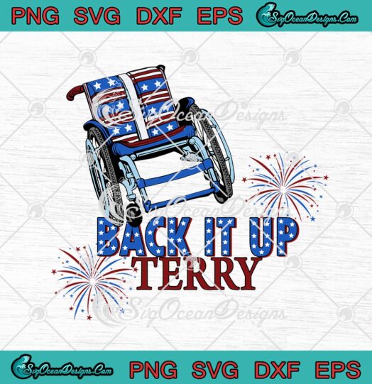 Back It Up Terry 4th Of July Fireworks American Flag svg cricut