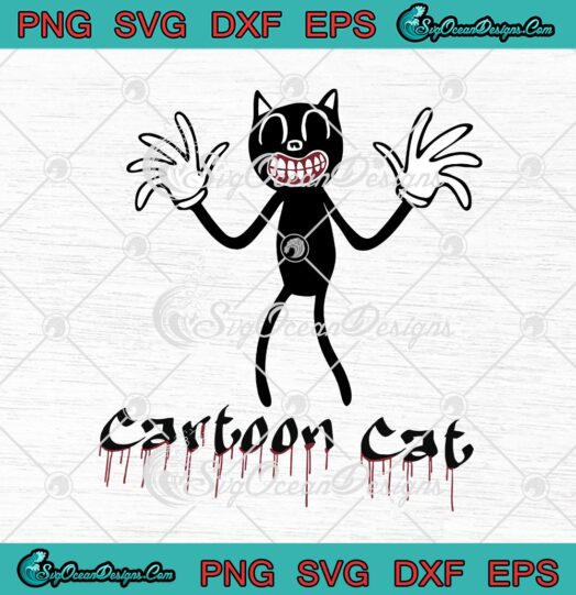 Cartoon Cat Horror Scary Short Film svg cricut