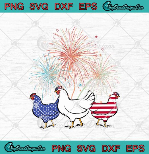 Chickens American Flag Veteran 4th Of July Independence Day png