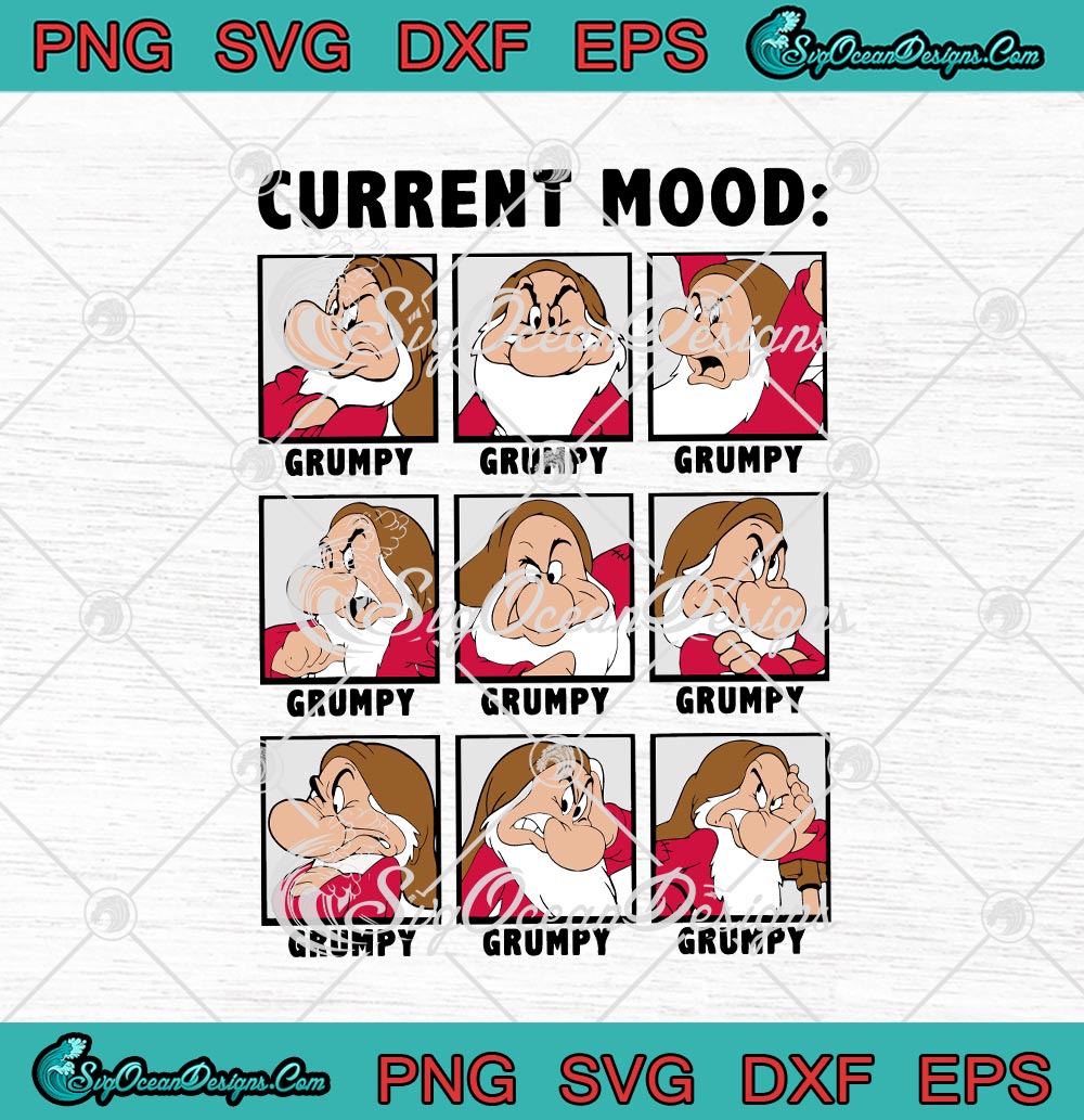 Download Disney Snow White Current Mood Always Grumpy Funny Svg Png Eps Dxf Cricut Cameo File Silhouette Art Designs Digital Download
