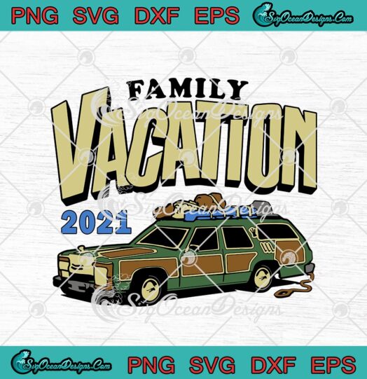 Family Vacation 2021 Road Trip Station Wagon svg cricut