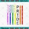 Pride American Flag Rainbow LGBT Pride Gay Pride SVG PNG EPS DXF Cricut Cameo File