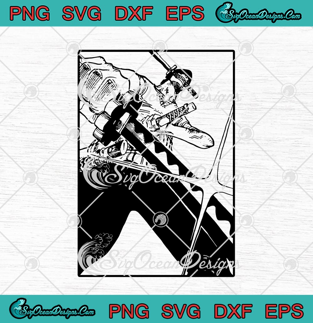 Roronoa Zoro One Piece Anime Sword, Svg Png Dxf Eps Digital