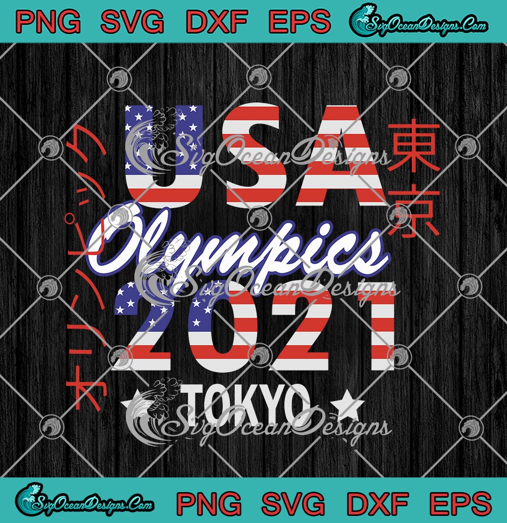 Download USA Olympics 2021 Tokyo American Flag SVG PNG EPS DXF ...