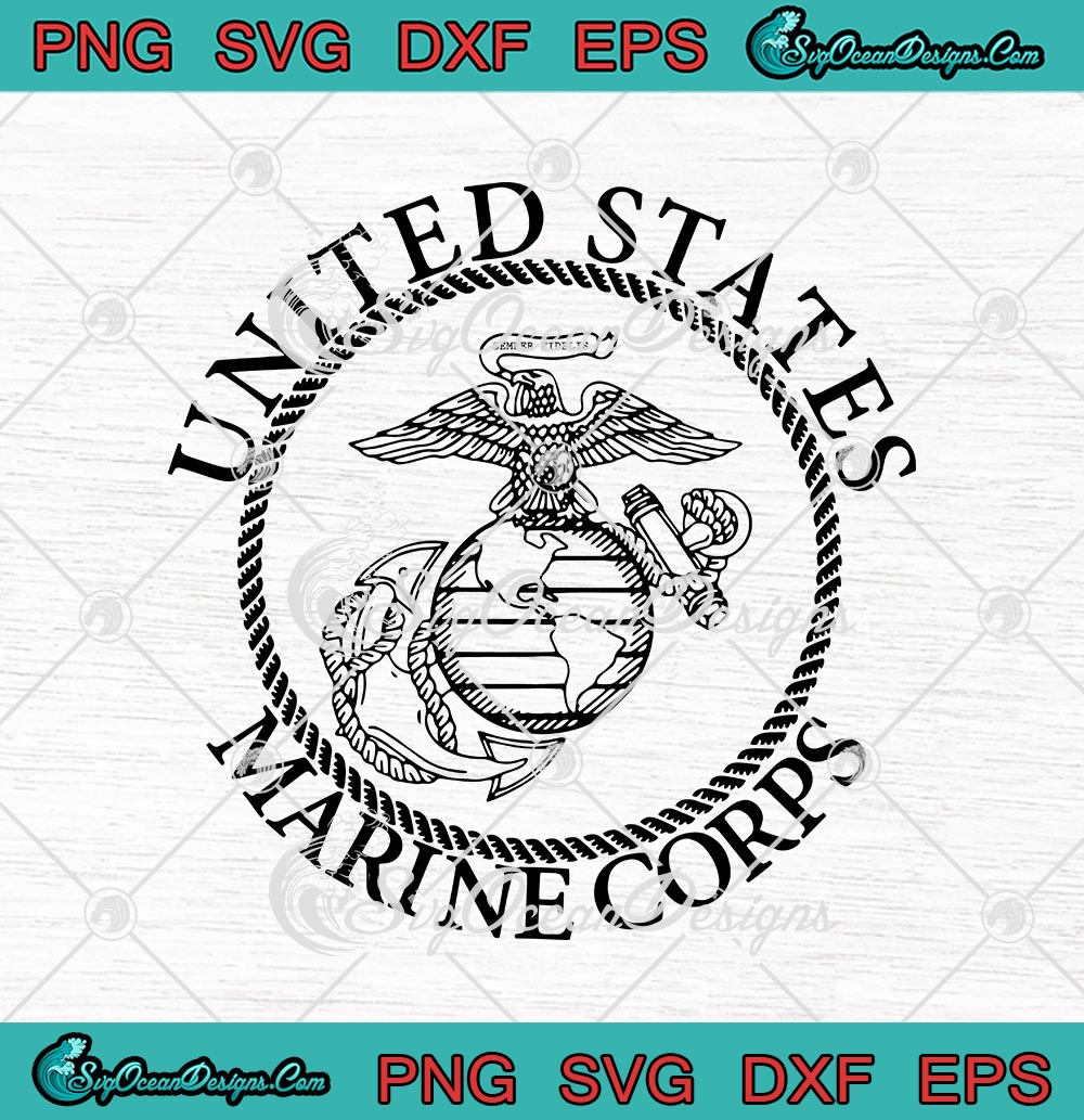 United States Marine Corps SVG PNG EPS DXF - US Marine Corps Cricut