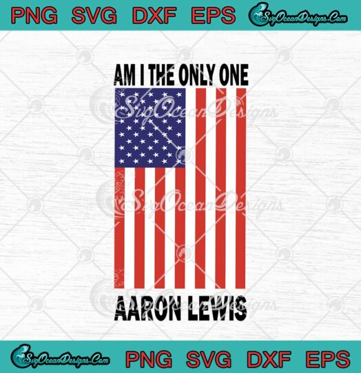 Aaron Lewis Am I The Only One American Flag svg cricut
