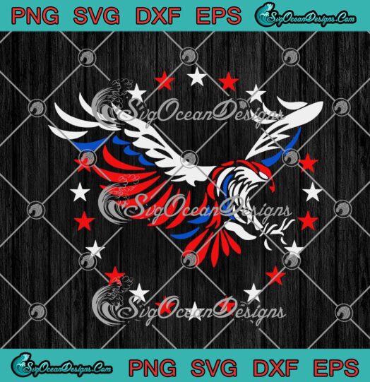 American Eagle Art 4th Of July Patriotic svg cricut