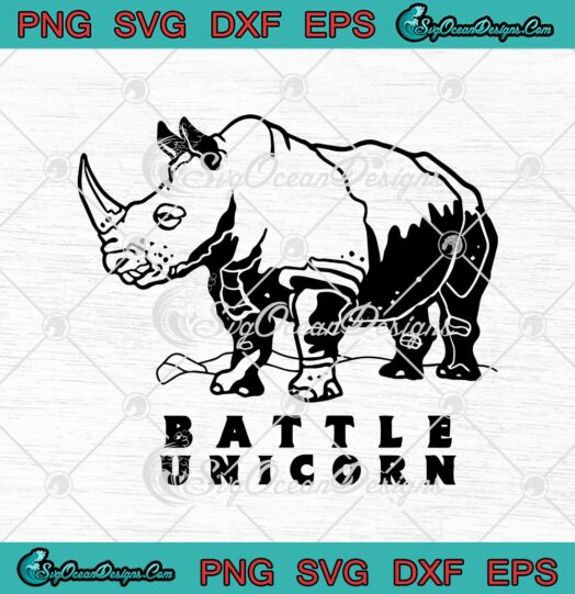 Battle Unicorn Funny Rhino Rhinoceros Lover svg cricut