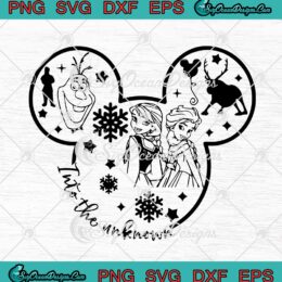 Disney Frozen Elsa And Anna Into The Unknown SVG PNG EPS DXF Cricut Cameo File