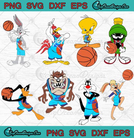 Looney Tunes Space Jam Characters Tune Squad svg cricut