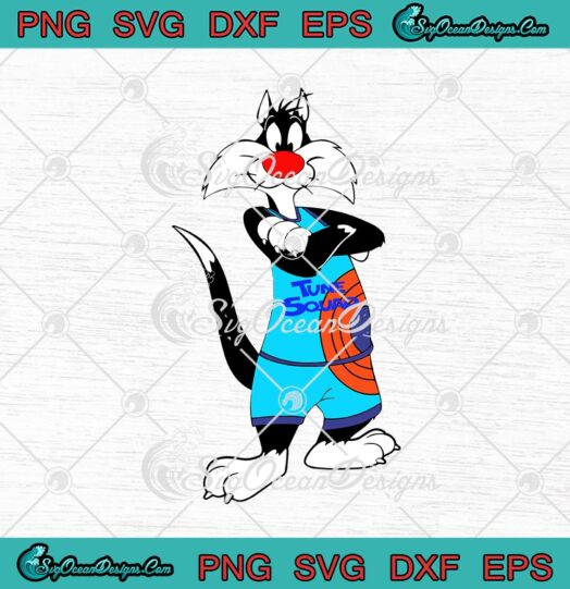 Looney Tunes Space Jam Sylvester Cat Tune Squad svg cricut