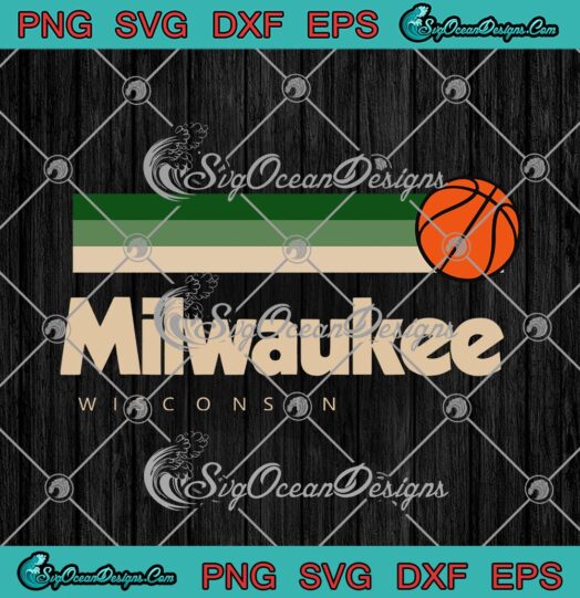 Milwaukee Wisconsin Basketball Vintage svg cricut