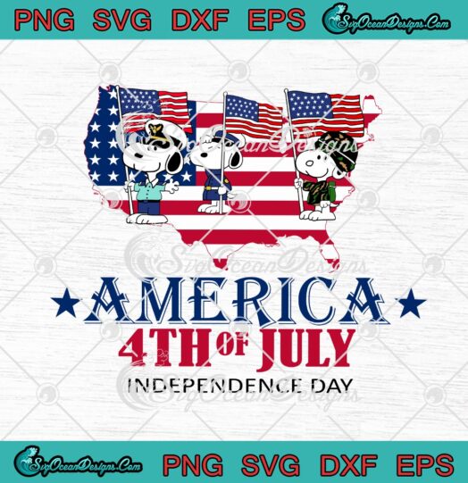 Snoopy America 4th Of July Independence Day svg cricut