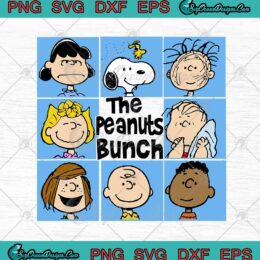 The Peanuts Bunch Funny Cartoon Gift SVG PNG EPS DXF Cricut Cameo File