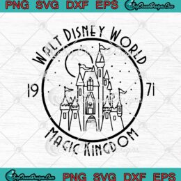 Walt Disney World 1971 Magic Kingdom SVG PNG EPS DXF Cricut Cameo File ...