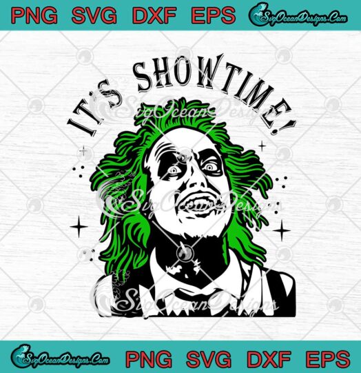 Beetlejuice Its Showtime Funny Horror Movie Character Halloween svg cricut
