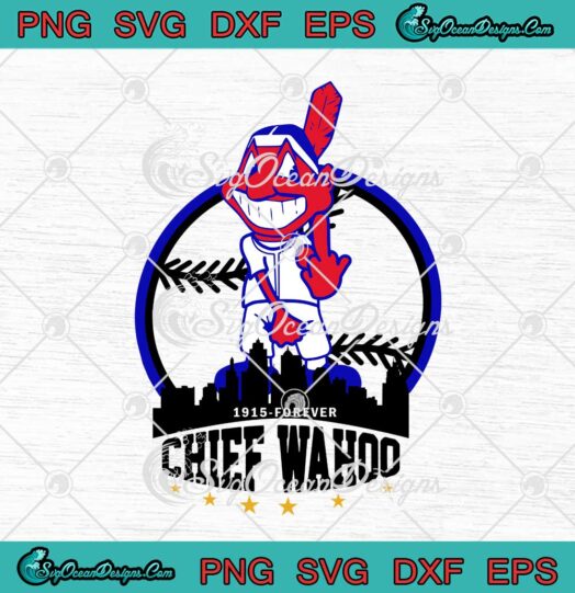 Cleveland Indians 1915 Forever Chief Wahoo svg cricut