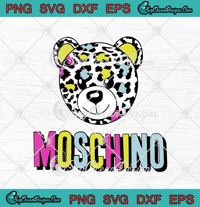 Moschino Leopard Limited Design Funny SVG PNG EPS DXF Cricut Cameo File ...