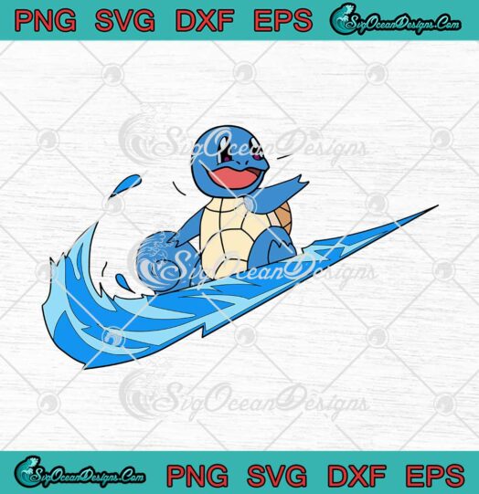 Pokemon Turtle Nike Logo svg cricut