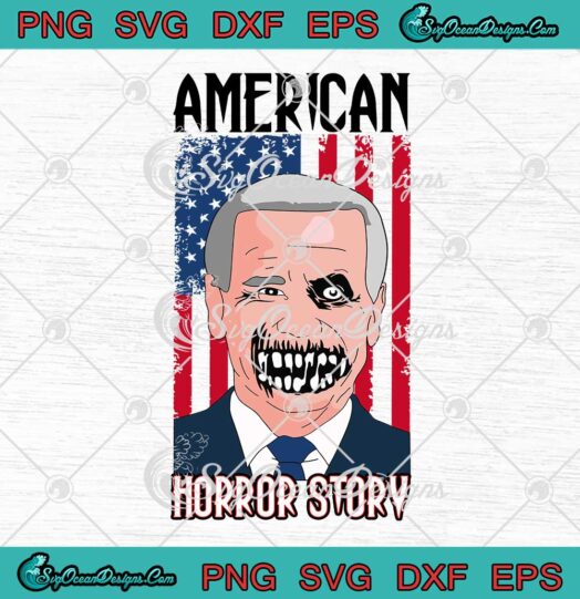 American Horror Story Funny Anti Joe Biden Halloween SVG Cricut File
