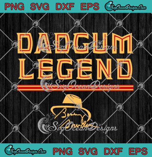 Dadgum Legend Bobby Bowden Signature svg cricut